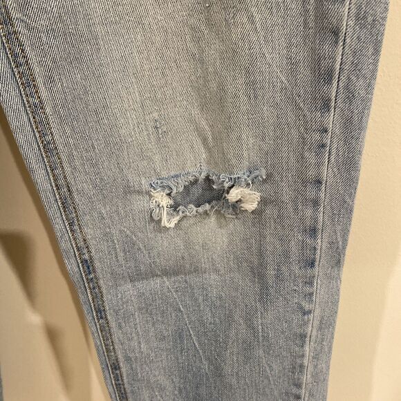 POPSUGAR Button Fly Distressed jeans Sz 10 - Picture 2 of 10